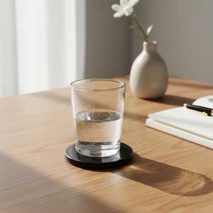 Posavasos Redondos de Mármol Pulido de Doble Cara, Juego de Posavasos Modernos Minimalistas para Bebidas - Product Image 3