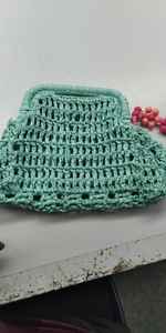 Grande pochette brodée de perles, pochette artisanale perlée, design complexe, motif floral artisanal, sacs pour femmes, sacs à main - Product Image 5