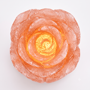 Lampe en sel rose de l'Himalaya naturel, forme de fleur sculptée, lampe de table décorative pour la décoration intérieure - Product Image 3