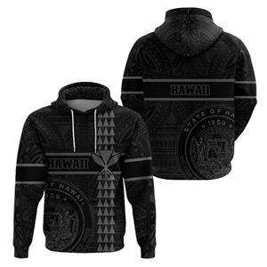 Ventes en gros de sweats à capuche personnalisés sublimés, motifs polynésiens, vêtements d'hiver hawaïens, impression intégrale personnalisée, sweat à capuche samoan - Product Image 3
