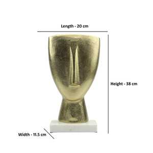 Jaffs Exports 26cm H X 23cm W X 18cm L Aluminium Abstract Gold Bird Sculpture Handmade Eco-Friendly Durable Modern Contemporary - Product Image 5