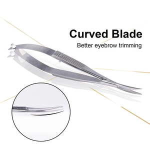 Tijeras Micro Profesionales de 4.5 Pulgadas para Bordado de Cejas, Corte Recto con Punta Extra Afilada - Product Image 5