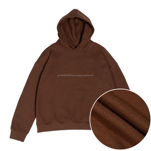 Pull à capuche uni brodé d'hiver bon marché pour hommes Polyester/coton polaire Street Wear Mode personnalisable - Product Image 1