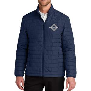 Veste CUSTOM pour homme J854, logo brodé personnalisé, textes, réversible, coque Ripstop, couleur brique, imperméable, fermeture éclair, ODM XS - Product Image 5