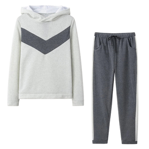 Ropa deportiva de invierno para mujer, traje para correr, sudadera con capucha y pantalones de manga larga, conjunto de dos piezas, ropa gruesa para mantener el calor, 2020 - Product Image 6