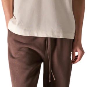 Camiseta de Algodón Oversize para Hombre con Logo Minimalista en el Pecho, Estilo Urbano, Manga Corta, Casual, de Moda, Venta al por Mayor, Fabricante OEM - Product Image 6