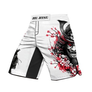 Shorts MMA pour hommes, imprimés, taille élastique, entraînement en salle de sport, kickboxing, légers, séchage rapide, colorés, arts martiaux MMA pour hommes - Product Image 2