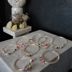 Gigli Rigli Gems Women's Ethnic 925 <b>Sterling</b> <b>Silver</b> Bezel <b>Set</b> Tourmaline Classic Wedding Engagement Anniversary Gift <b>Ring</b> - Product Image 1