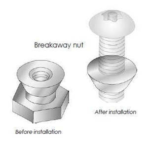 UNIRAC 030003C Break Away Nut <b>Mounts</b> & <b>Stands</b> Product - Product Image 1