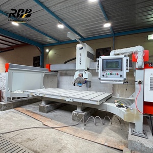 Machine de découpe de pierre haute précision RBB HQ-3220DSM 5+1 axes, moteur haute puissance 15KW, moteur de lame, certifiée CE, caméra - Product Image 1