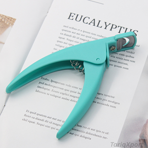 Coupe-ongles en forme de U couleur macaron, coupe-bordures pour faux ongles, ciseaux à ongles en acrylique, outils en acier inoxydable - Product Image 3