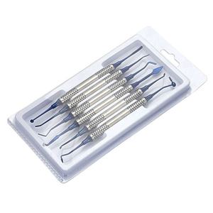 Kit de 6 uds., instrumento de llenado compuesto Dental, restaurador recubierto de titanio azul, instrumentos de acero alemán, de Zarnab Surgical - Product Image 2