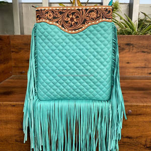 กระเป๋าสะพายข้างหนังแท้สำหรับผู้หญิงกระเป๋าสะพายข้างหนังแท้ลายตารางประดับเพชร - Product Image 3