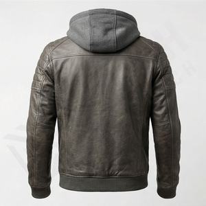 Veste de moto en cuir véritable pour homme de qualité supérieure, nouvelle arrivée, vestes de moto d'hiver, protections amovibles, personnalisables - Product Image 2