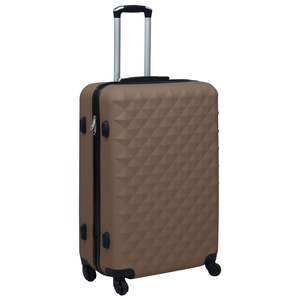 Valigia trolley rigida in ABS marrone - Product Image 1