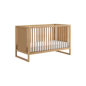 Lit bébé moderne Davira avec coussin en bois d'acajou, finition naturelle durable pour chambre à coucher et hôtel - Product Image 2