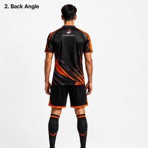 Soccer Uniform Custom Soccer Jersey And Shorts Lightweight Breathable <b>Athletic</b> Clothing Designed For Team Training Match Day - Product Image 4