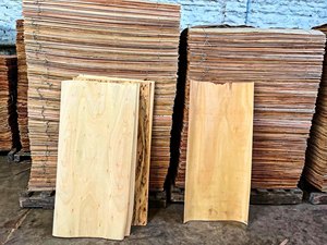 Láminas de Chapa de Madera de Caucho Natural 100% Naturales, Corte Rotatorio, Ecológicas y Duraderas para la Producción de Muebles - Product Image 5