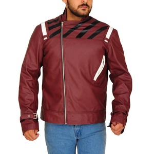 Chaquetas de seguridad más tendencia guerra moto transpirable y ropa casual chaqueta de cuero genuino para los hombres - Product Image 4