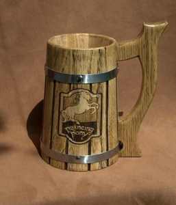 Wooden Beer Mug Handmade Wood Mugs <b>for</b> Men <b>for</b> Camping Travel Outdoor Engraved - Product Image 1