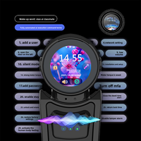 Serrure Intelligente avec Surveillance Vidéo IA 24h/24, Déverrouillage Facial 3D, Contrôle à Distance, Capture de Visiteurs, Sécurité Domestique, Compatible Porte en Bois et Cloud