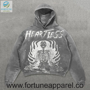 เสื้อฮู้ดผู้ชายแบบ OEM สั่งทำพิเศษ ชุดสองชิ้น มีกระเป๋าเปิดด้านหน้า เสื้อฮู้ดออกกำลังกายผู้ชาย ผ้าฝ้าย 100% - Product Image 1