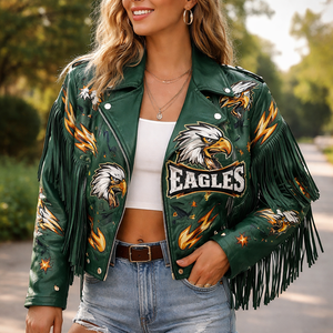 Factory Direct Womens Leather <b>Jacket</b> with <b>Fringe</b> for Wholesale - OEM Custom Options from Manufacturer - Product Image 6