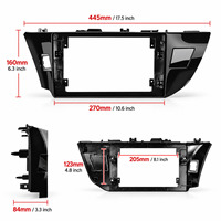 HANTUE OEM Autoradio Android IPS DSP GPS RDS 10 pouces 4+64G Carplay Android Auto pour Toyota Corolla/Levin 2014-2017