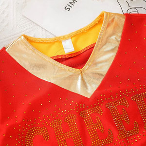 Créez Votre Propre Tenue d'Équipe : Uniforme de Cheerleading en Polyester Doux avec Strass sur le Devant – Tenue d'Entraînement pour Adultes - Product Image 6