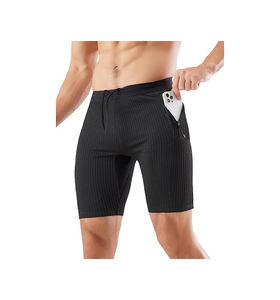 กางเกงผู้ชายไซส์ XS แห้งเร็ว ระบายอากาศได้ดี เป็นมิตรกับสิ่งแวดล้อม เอวยางยืด สีพื้น ผ้าตาข่ายรัดรูป สำหรับฝึกซ้อม/วิ่ง/ออกกำลังกาย/ชายหาด/กีฬา - Product Image 5