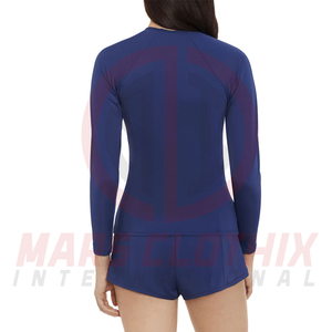 เสื้อแรชการ์ดแขนยาวสำหรับผู้หญิง แห้งเร็ว หลายสี สกรีนโลโก้ได้ตามต้องการ ลดราคาพิเศษ เหมาะสำหรับกิจกรรมกลางแจ้งและการฝึกซ้อม - Product Image 4