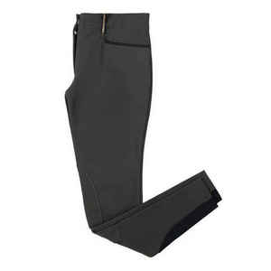 Pantalones de equitación de cintura alta para mujer, largos, de color liso, elásticos en cuatro direcciones, de poliéster, con bolsillos de PVC 2026 - Product Image 1