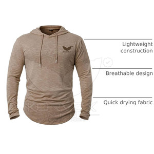 High Performance Winter Gym Hoodies Moisture Wicking 100% Polyester Slim Fit Breathable Eco-Friendly Custom Branding Workout - Product Image 5