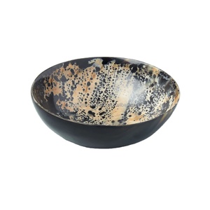 Handcrafted Polished Buffalo Horn Bowls Unique Nature-Inspired Nautical <b>Tableware</b> Carved Animal Agate for Home Restaurant OEM - Product Image 3