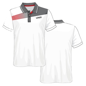 Polo à manches courtes pour homme, en tricot 100% polyester, imprimé par sublimation, séchage rapide, respirant, avec logo personnalisé - Product Image 6