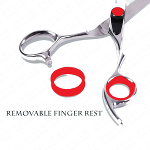 Premium Hairdressing Scissors <b>Set</b> Stainless Steel <b>Barber</b> Shears with Sharp Tip Blades and PU Leather Pouch - Product Image 5