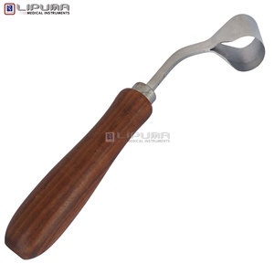 Cuchillo de Herrador Suizo de Doble Filo de 7 Pulgadas, Hoja Curva, Mango Redondo de Madera, para Mano Derecha, Herramienta Multiusos para Ganado - Product Image 6