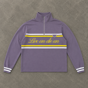 Custom Quarter <b>Zip</b> <b>Hooded</b> Fleece Pullover Sweatshirt Breathable Eco-Friendly Long Sleeve Casual Streetwear OEM Men's with Pocket - Product Image 1