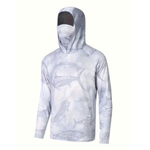 Sudadera de Pesca de Manga Larga para Hombre, Impresión por Sublimación, UPF 50, Anti-UV, Ligera, de Secado Rápido, Transpirable, para Actividades al Aire Libre - Product Image 1
