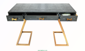 Escritorio DPC FS204 con Tres Cajones y Bandeja de Servicio de Mimbre/Ratán de Vietnam para Muebles de Sala de Estar - Product Image 4