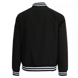 High Quality Varsity Letterman Wool and Cow Hide Leather Winter Coat with Stand Collar and Hood <b>Fleece</b> Baseball <b>Jacket</b> Sleeves - Product Image 2