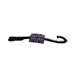 United Flag Design Crystal Leather Brow Band Horse Products Accessoire inspiré du drapeau avec touche équestre - Product Image 1