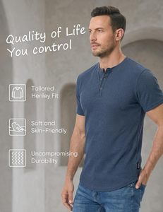 Camiseta de Cuello Redondo de Algodón de Lujo para Hombre, Tela Suave Premium, Manga Corta, Estilo Casual Urbano, Camiseta de Moda, Fábrica OEM ODM - Product Image 5