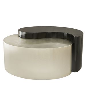 Tavolino da Caffè in Stile Contemporaneo con Struttura in Ferro Nero e Argento, Moderno ed Elegante - Product Image 5