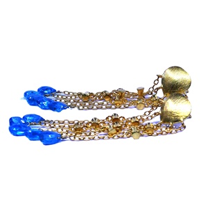 Boucles d'oreilles en Apatite Boucles d'oreilles en argent sterling 925 plaqué or avec pierres précieuses pour femmes - Product Image 4