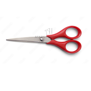 Tijeras de barbero con mango de plástico rojo, tijeras de barbero de calidad profesional, precio barato, plástico de acero inoxidable de alta calidad - Product Image 6