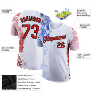 Custom Baseball Apparel Sublimation Jersey Athletic Shirt Breathable Quick Dry Performance Wear OEM Private Label Bulk Factory - Product Image 2