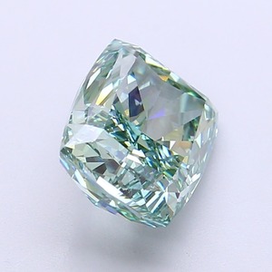 Diamante cultivado en laboratorio de 3.04 quilates, corte cojín modificado, color verde intenso, claridad CVD VVS2, corte excelente, piedra suelta para joyería personalizada. - Product Image 5