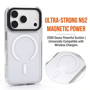 Funda Magnética para Impresión UV, Carcasa Plana Imprimible de TPU+PC, Marco de Cámara Desmontable, Soporte de 360 Grados, Protección Total Anti-Golpes - Product Image 4