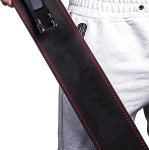 Ceinture de musculation en cuir de vachette 10 mm avec logo personnalisé, boucle à levier réglable, robuste, de qualité professionnelle, pour l'entraînement de musculation - Product Image 4